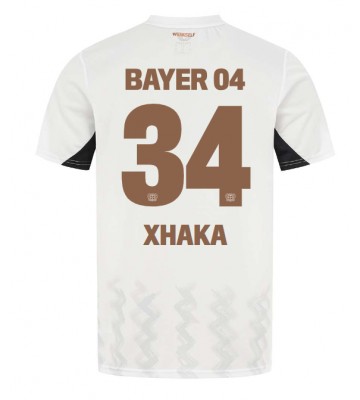 Bayer Leverkusen Granit Xhaka #34 Segunda Equipación 2024-25 Manga Corta